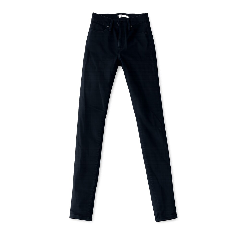 Madewell Womens 9" High Rise Skinny Jeans Size 25 Black Denim Minimalist Y2K